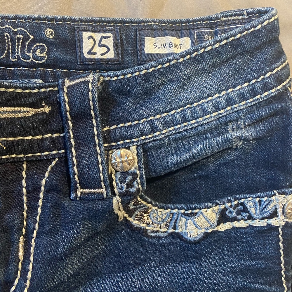 Miss Me Bootcut Rhinestone Pockets - Picture 3 of 4